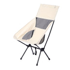 Silla plegable con superficie de malla transpirable