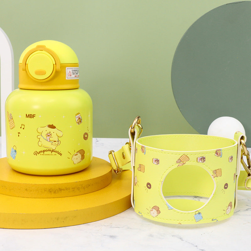 Botella de agua isotérmica con sistema de transporte inalámbrico y bonito diseño