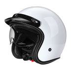 Casco de motocicleta abierto retro