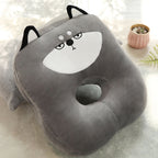 Almohada ergonómica de soporte para el cuello con orejas de animales