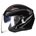Casco integral de motocicleta con visera integrada