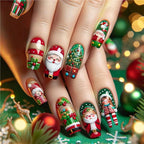 Diseño de uñas festivo para las fiestas