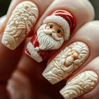 Arte de uñas decorativo 3D para fiestas