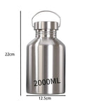 Juego de botellas de agua de acero inoxidable de varios tamaños