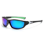Gafas de sol deportivas unisex envolventes con lentes polarizadas de policarbonato irrompibles y almohadillas nasales antideslizantes