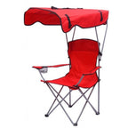 Silla plegable con protección solar