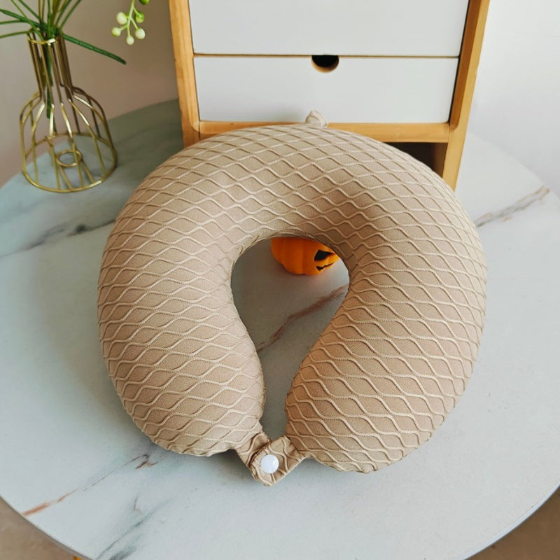 Almohada ergonómica de soporte cervical para mujer con estructura de diamante transpirable