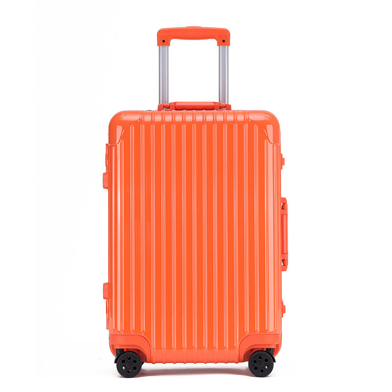 Maleta de viaje rígida con varios tamaños y colores.