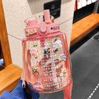 Botella de agua divertida para mujer con diseño de animales