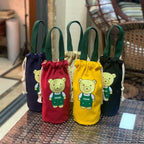 Funda para botella de agua infantil con diseño de oso