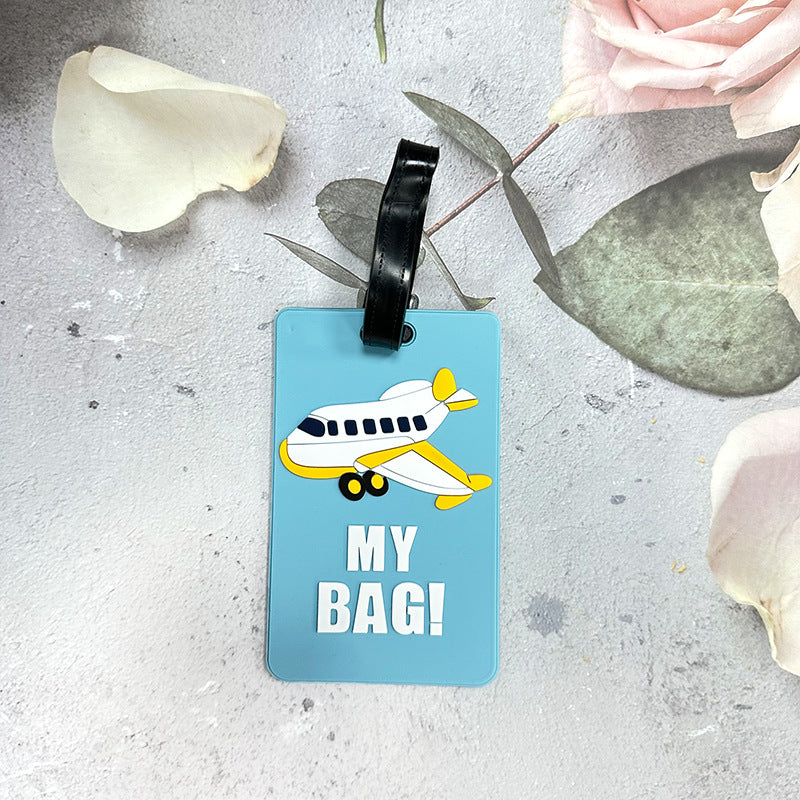 Etiqueta de identificación de equipaje de viaje