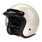 Casco de motocicleta abierto retro