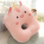 Almohada ergonómica de soporte para el cuello con orejas de animales
