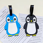 Etiqueta de equipaje de viaje unisex con diseño de pingüino adorable