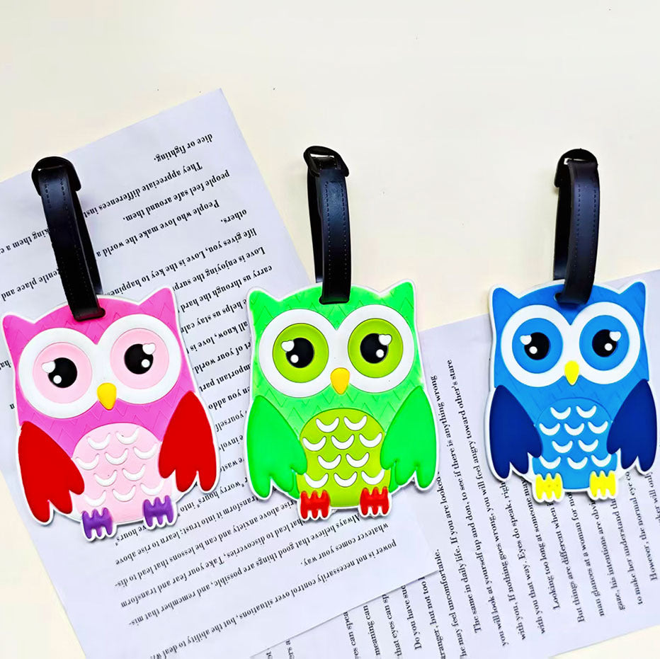 Etiqueta de equipaje de viaje unisex con diseño de pingüino adorable