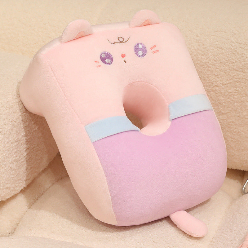 Almohada cervical cómoda con diseño de animales