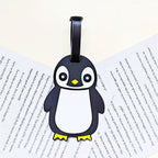 Etiqueta de equipaje de viaje unisex con diseño de pingüino adorable