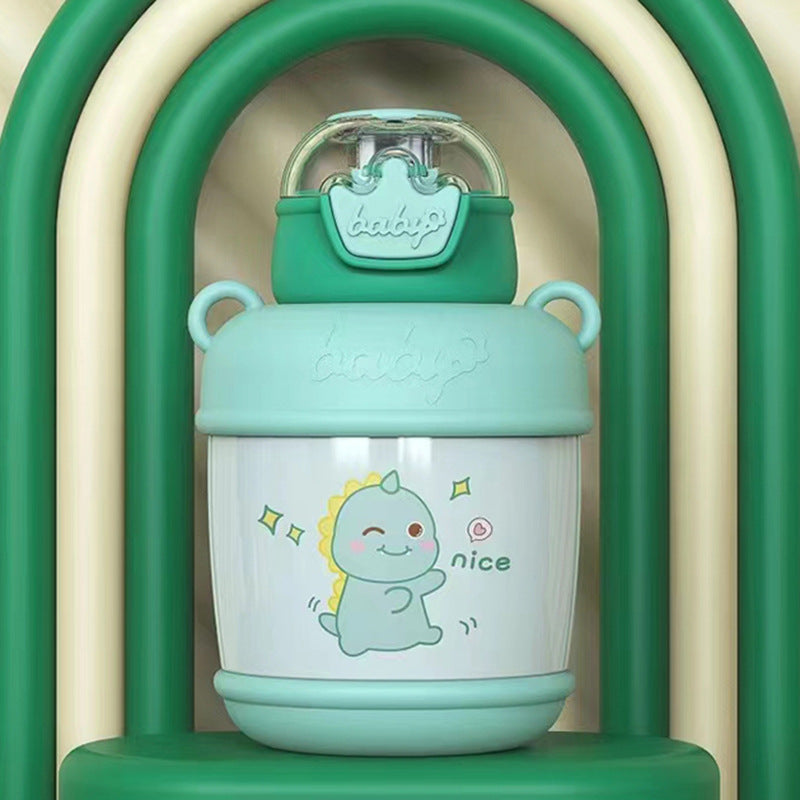 Botella de agua infantil con un alegre motivo de pato