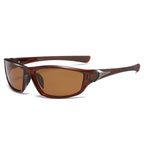 Gafas de sol deportivas unisex envolventes con lentes polarizadas de policarbonato irrompibles y almohadillas nasales antideslizantes