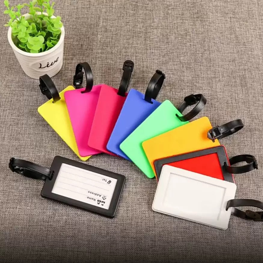 Etiqueta flexible de silicona para equipaje de viaje