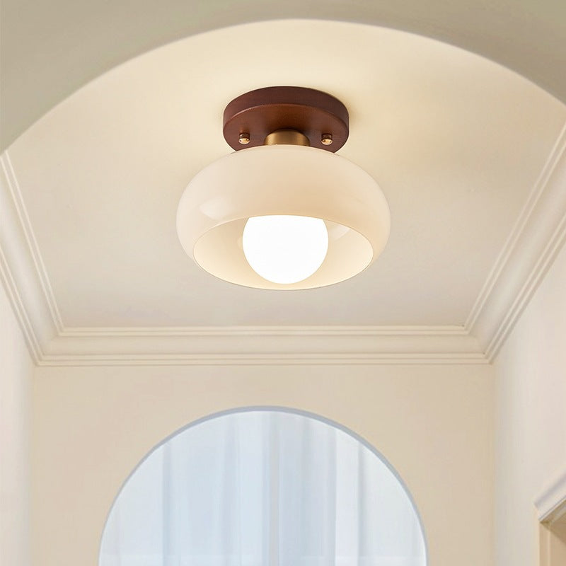 Sansotti | Bauhaus Plafondlamp French Cream – Crème LED Plafondlamp voor Slaapkamer & Woonkamer