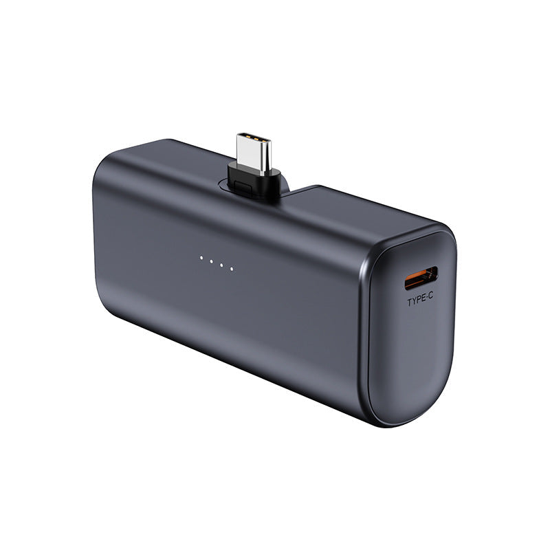 Batería externa portátil con conector Tipo-C integrado y pantalla LED