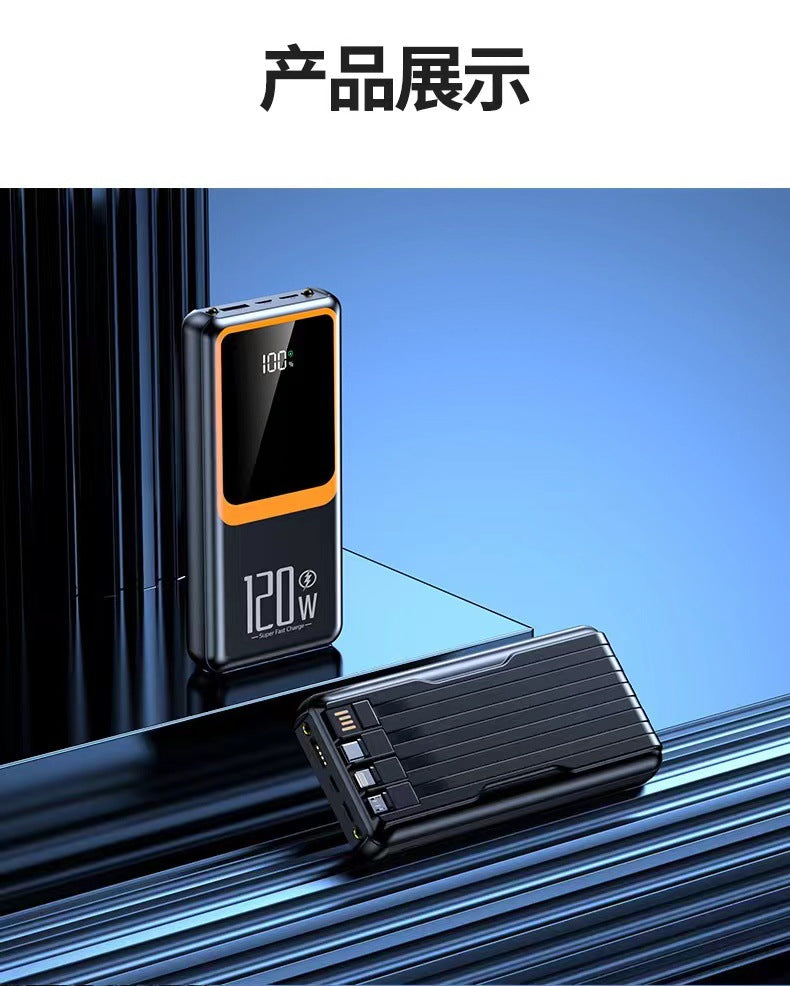 Batería externa de alto rendimiento con pantalla y función de carga rápida