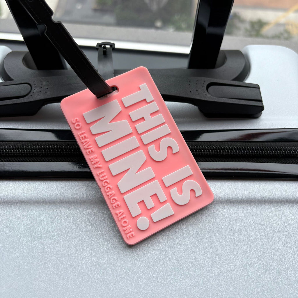Etiqueta de equipaje divertida para viajes