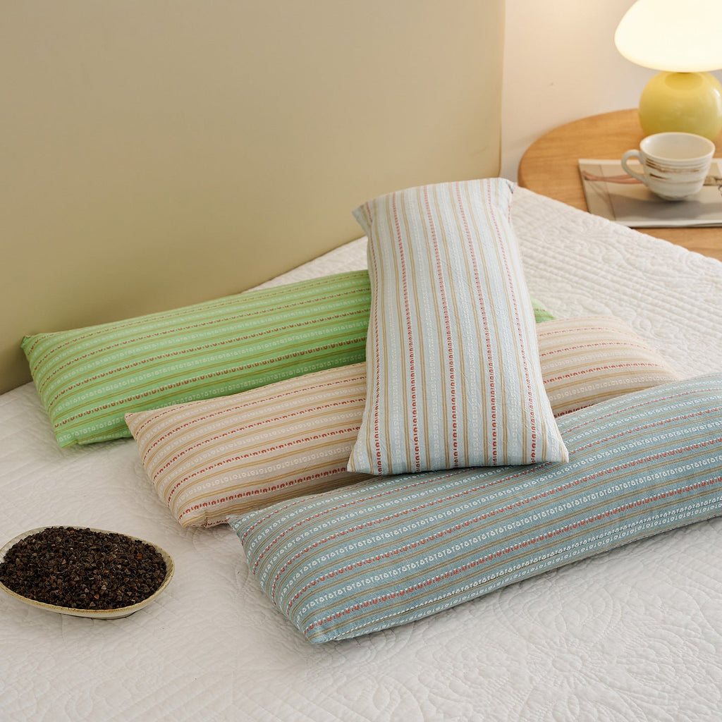 Almohada de soporte para el cuello con elegantes rayas
