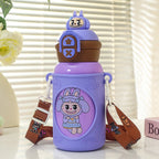 Botella de agua creativa con divertido diseño de animales