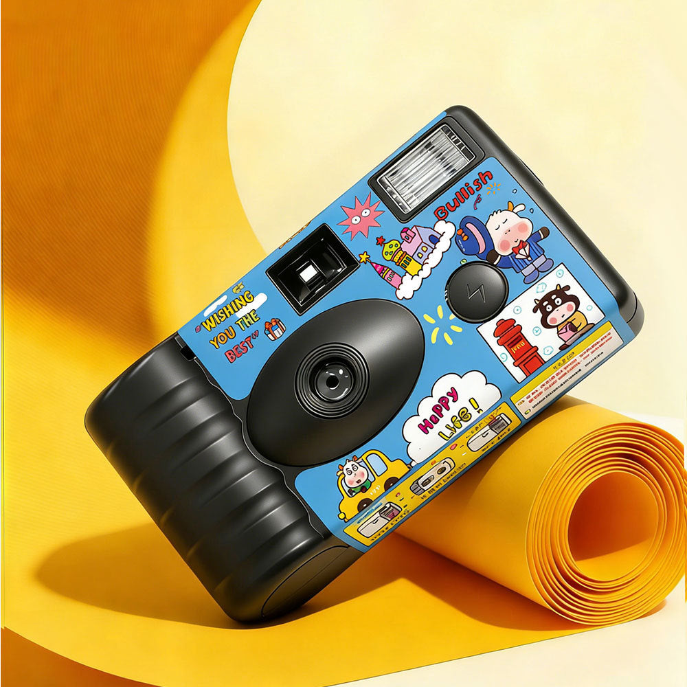 Cámara fotográfica instantánea gráfica y divertida