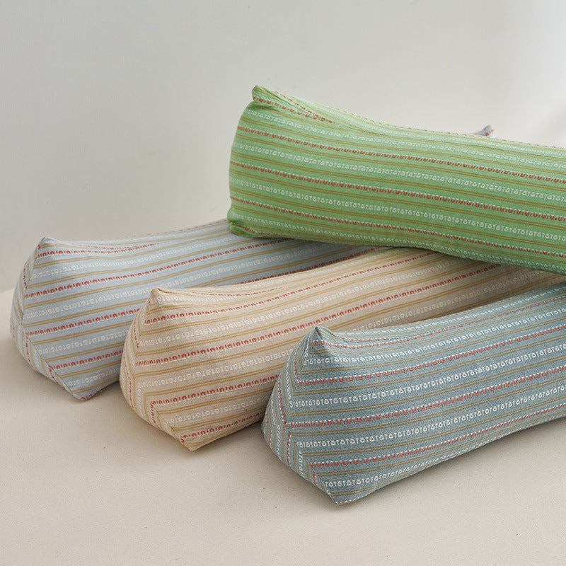 Soporte ergonómico para el cuello con elegante estampado de rayas