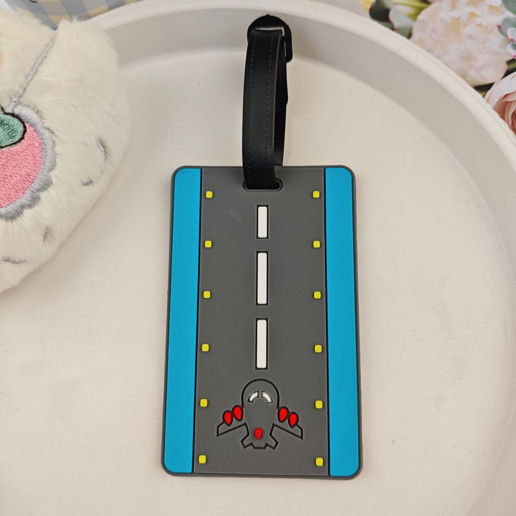 Etiqueta de viaje unisex con temática divertida