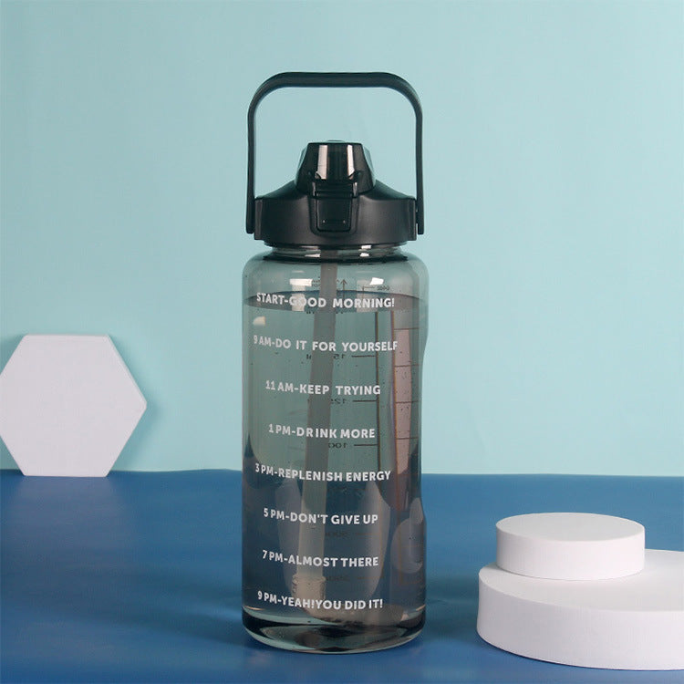 Botella de agua motivacional para mujeres