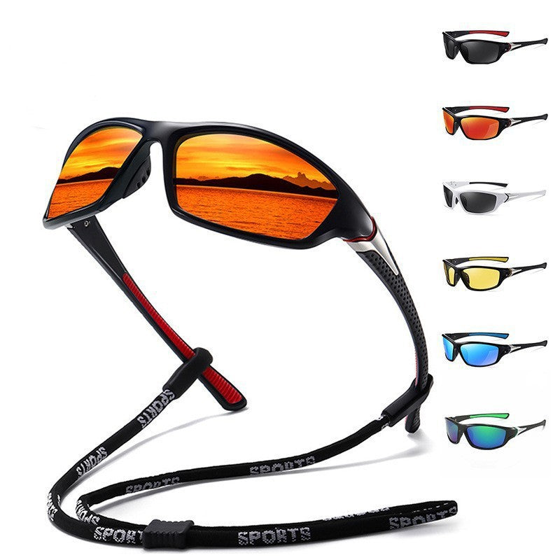 Gafas de sol deportivas unisex envolventes con lentes polarizadas de policarbonato irrompibles y almohadillas nasales antideslizantes
