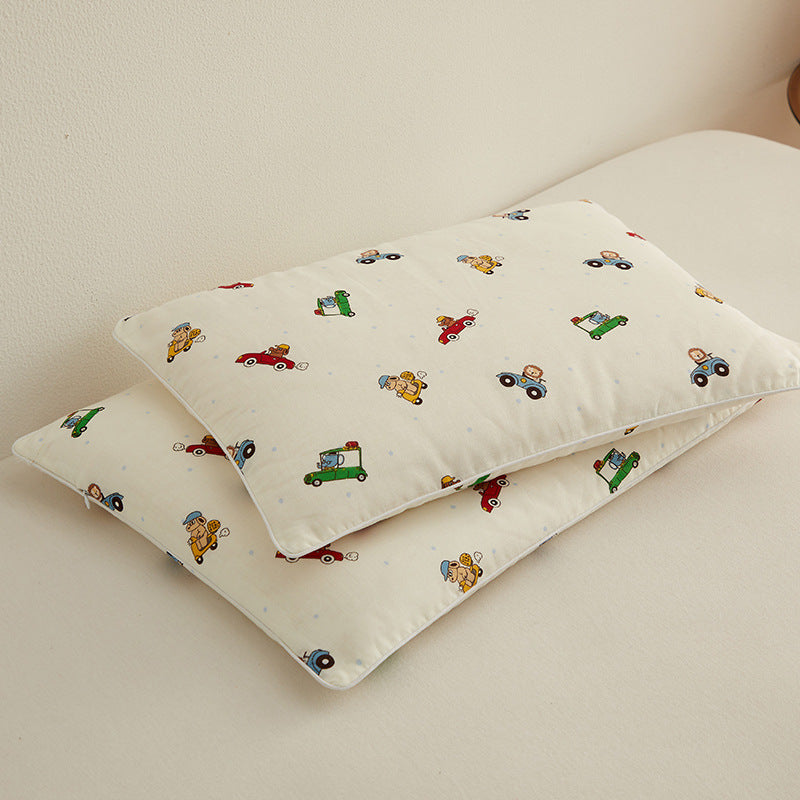 Almohada cervical infantil con lindo motivo de dinosaurio
