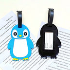 Etiqueta de equipaje de viaje unisex con diseño de pingüino adorable