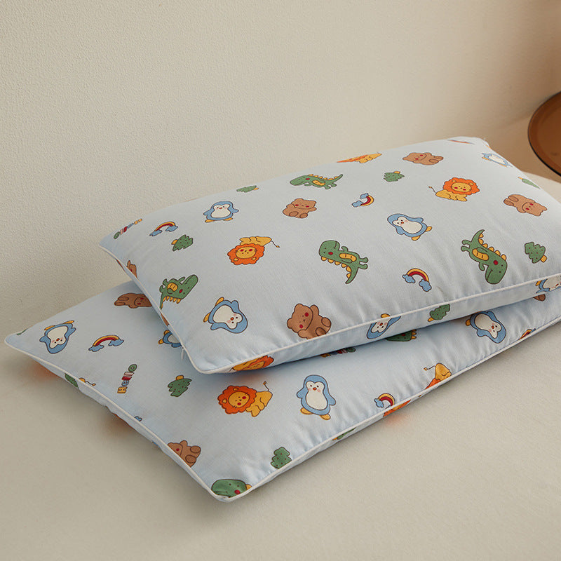 Almohada cervical infantil con lindo motivo de dinosaurio