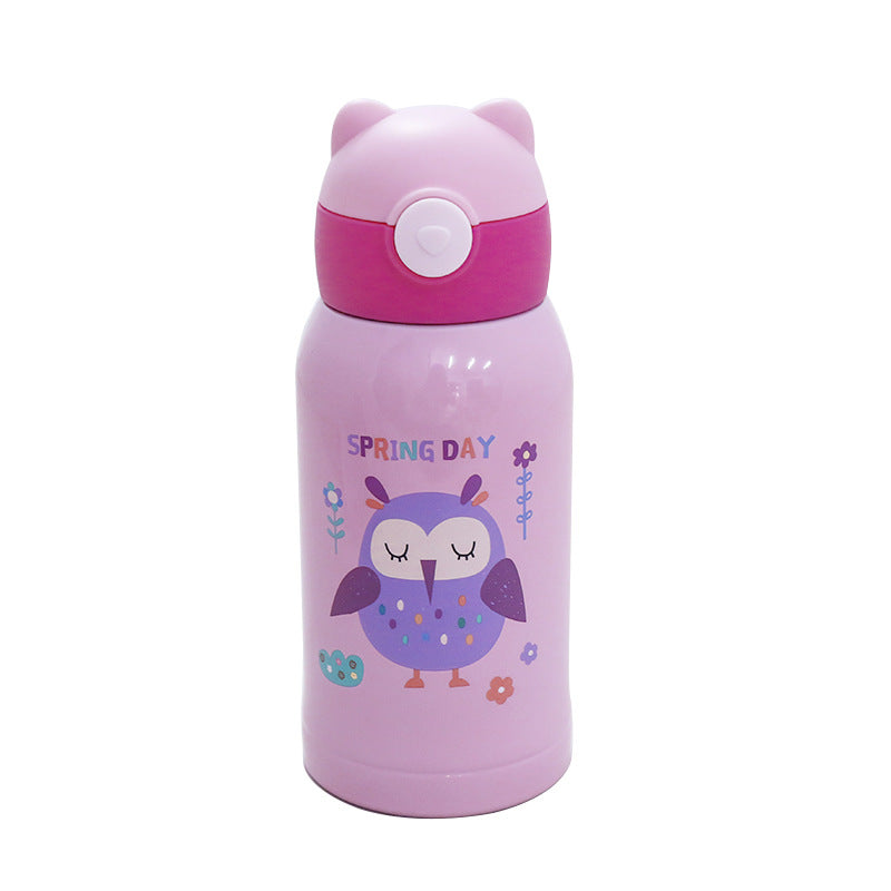 Botella de agua isotérmica para mujer con diseño de animales