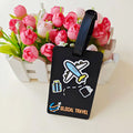 Etiqueta de equipaje de viaje de silicona unisex