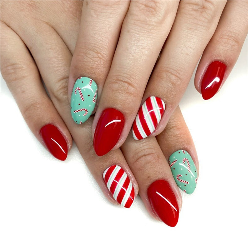 Diseño de uñas festivo para las fiestas