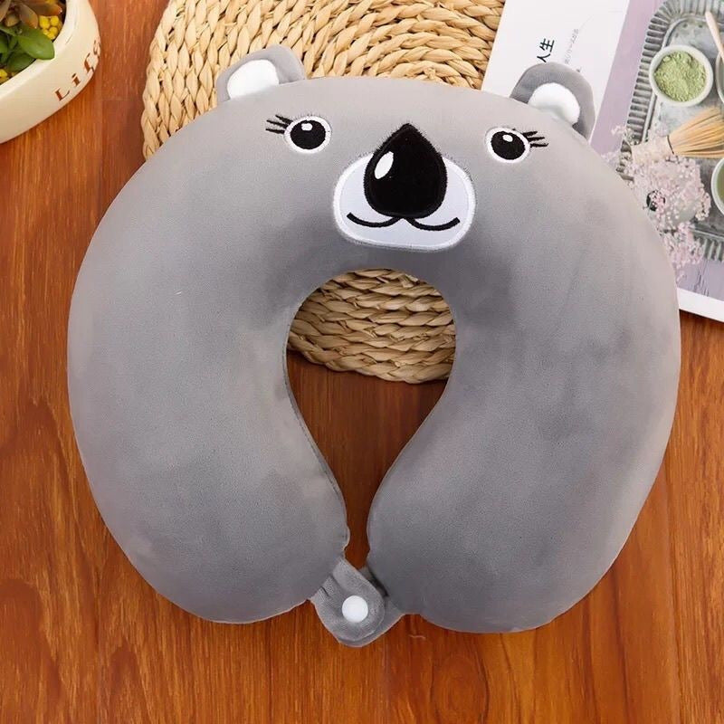 Almohada unisex de soporte para el cuello con un lindo diseño de animales