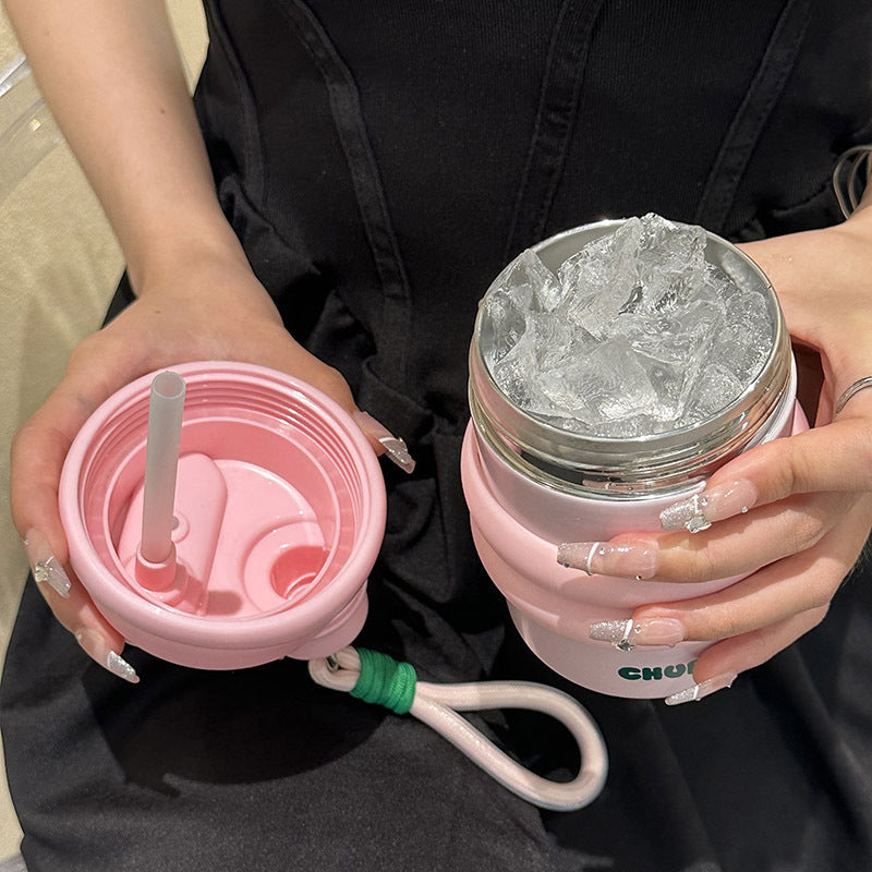 Botella de agua multifuncional para mujer