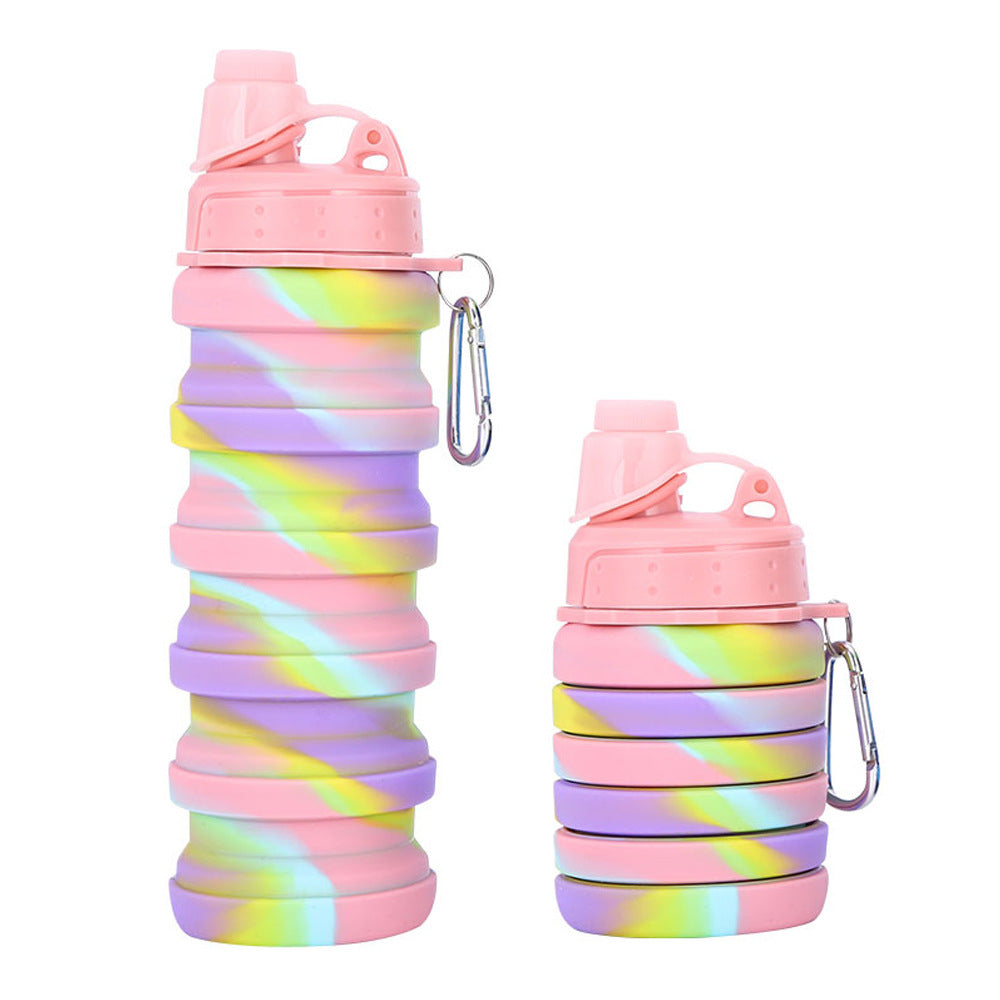 Botella de agua plegable para mujer
