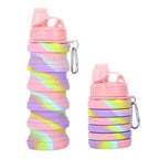 Botella de agua plegable para mujer
