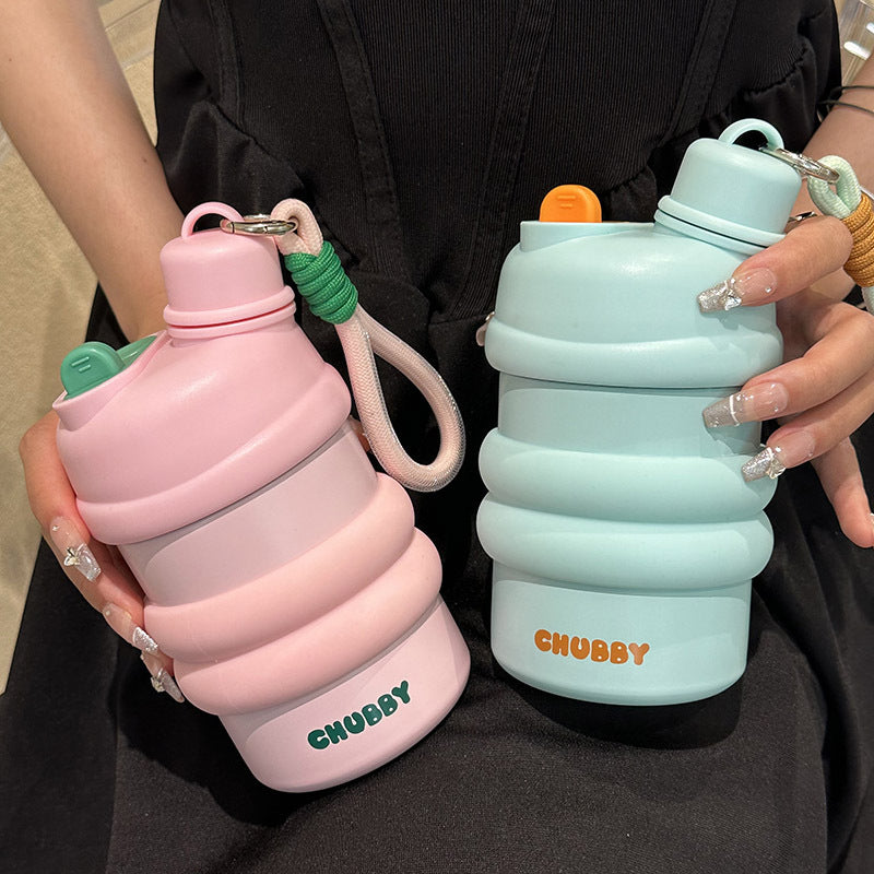 Botella de agua multifuncional para mujer