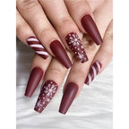 Diseño de uñas festivo para las fiestas