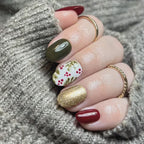 Colección de diseños de uñas con temática festiva