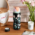 Botella de agua isotérmica para mujer con diseño floral