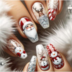 Diseño de uñas festivo para las fiestas